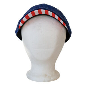 Boston Scally The Independence Red Striped Newsboy Cap M/L Preppy Gatsby Cotton